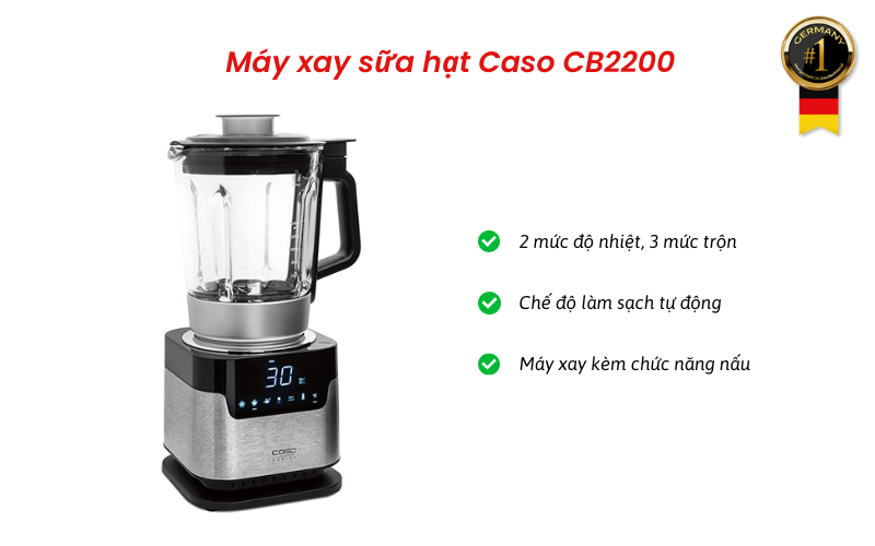 Máy xay sữa hạt Caso CB2200 – Tiết kiệm thời gian và công sức