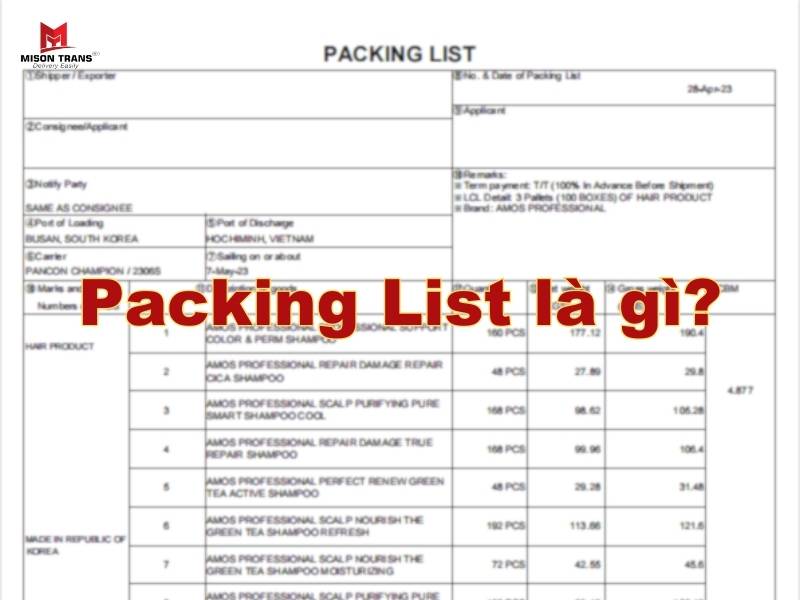Packing List trong xuất nhập khẩu hàng hóa: Định nghĩa và những điều cần biết