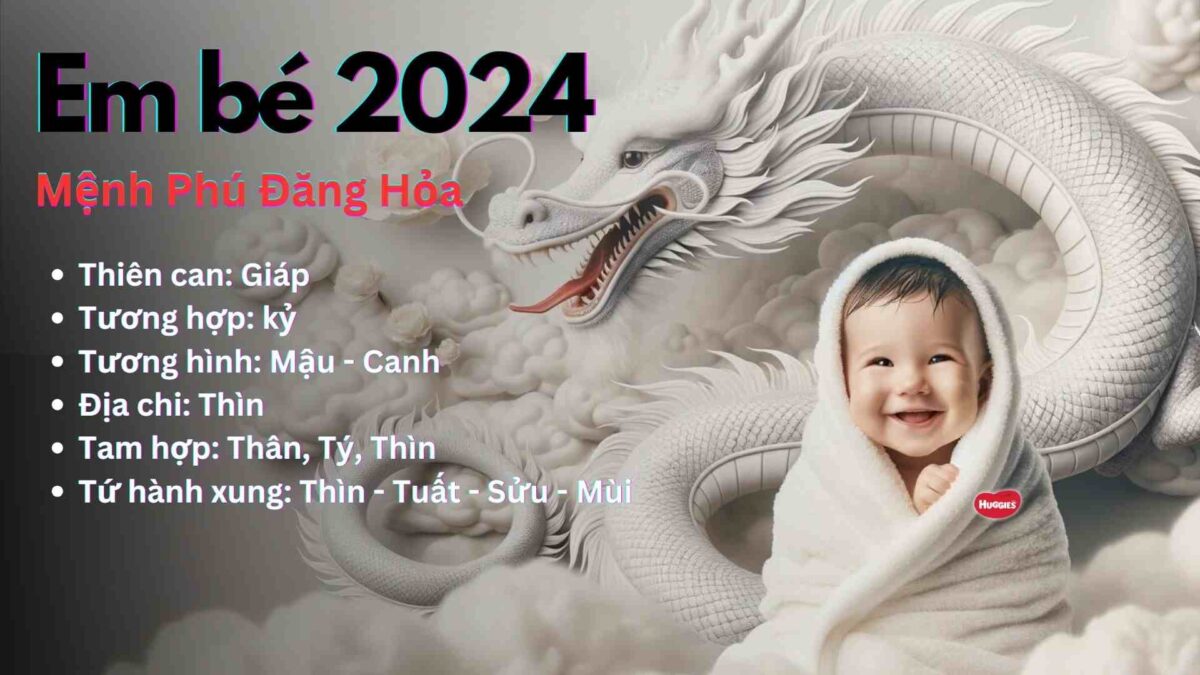 Sinh con năm 2024 là năm con gì, mệnh gì? Tuổi nào hợp để sinh con?